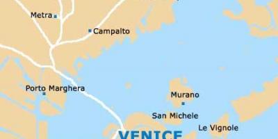Airport Venedig Italien-map
