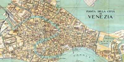 Antike Karte von Venedig