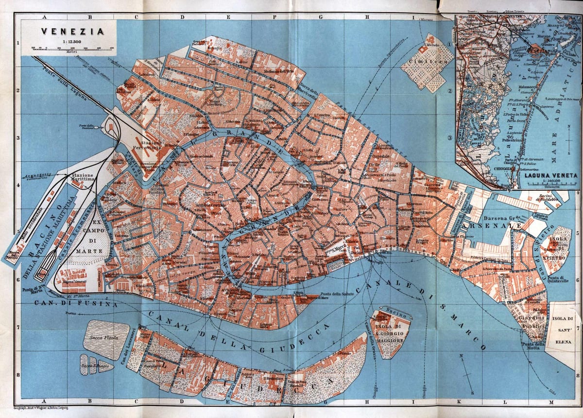 alten Venedig Karte