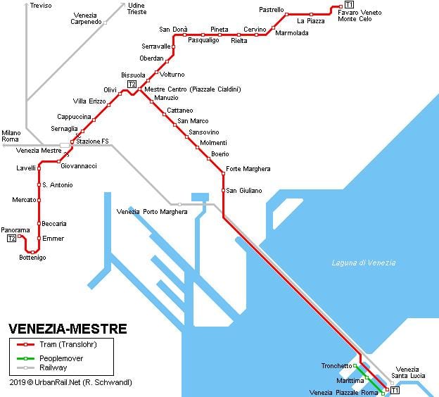 Bahnhof von Venedig Karte