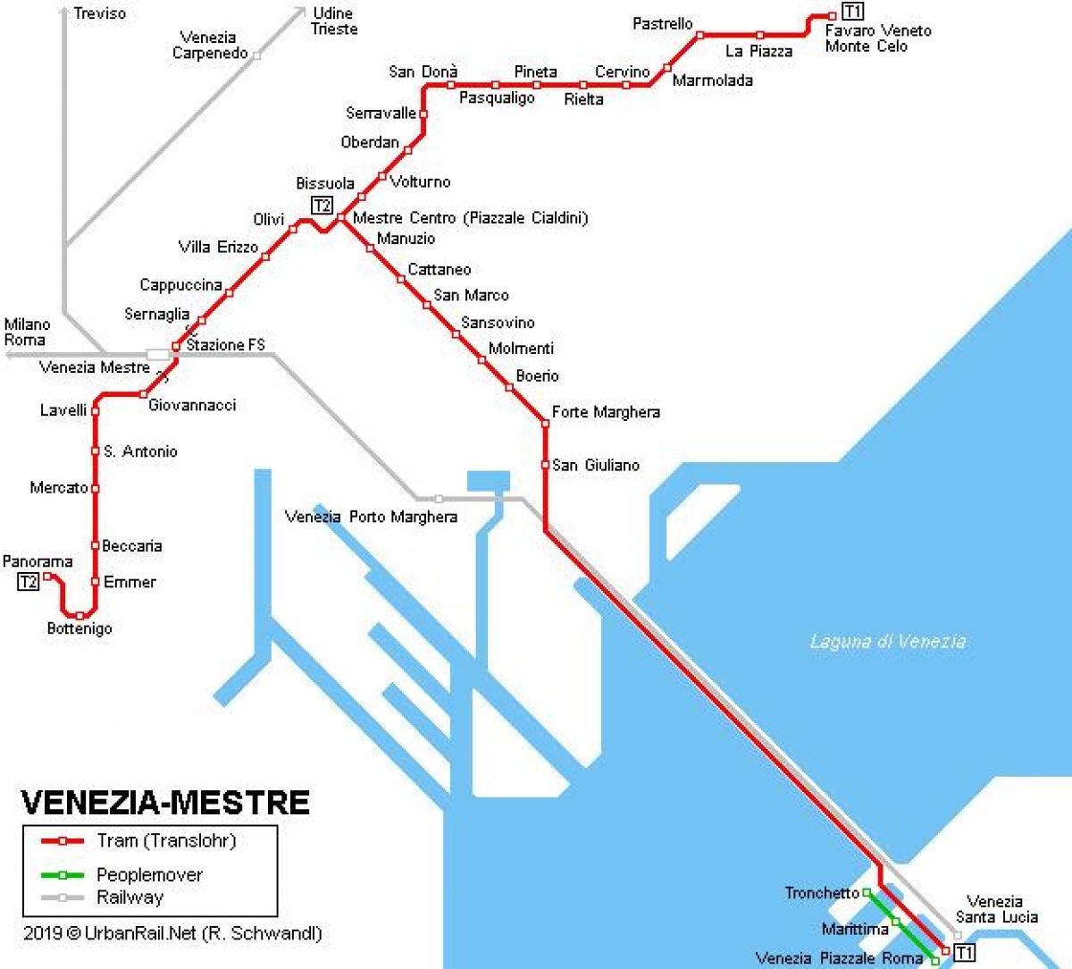 Bahnhof von Venedig Karte