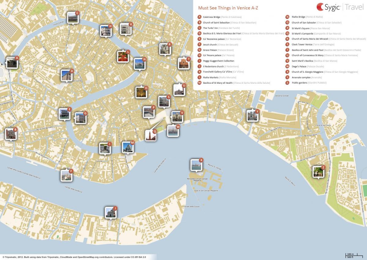 Venezia sightseeing-map
