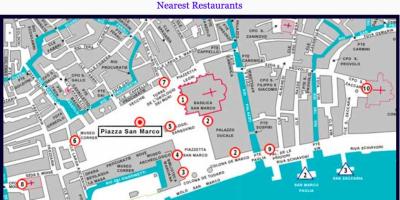 Karte von Venedig piazza