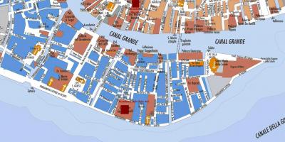 Karte von zattere Venedig 